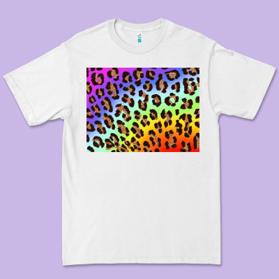 Leopard Background Rainbow 3200x2400 Premium Tee Designed By Adodesignshop