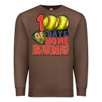 Chestnut 100 days of home runs softball Premium Sweatshirt - CowGirlArtShop