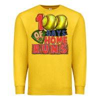 Lemon 100 days of home runs softball Premium Sweatshirt - CowGirlArtShop