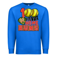 True Royal 100 days of home runs softball Premium Sweatshirt - CowGirlArtShop