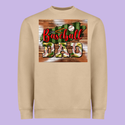 Baseball Dad Tumbler Heavyweight Sweatshirt Designed By Bundleandbundleshop