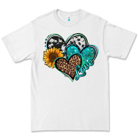 White turquoise sunflower hearts Premium Tee - Jasminsmagicworld