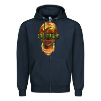 Navy do it for the culture Zipper Hoodie - NancyCooperArtShop