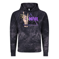 Cloud Black nail hustler Vintage Hoodie - MaliasSmallBusiness