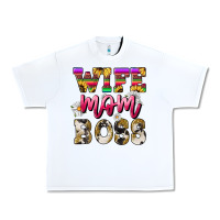 White wife mom boss daisy Urban Heavy Tee - NancyCooperArtShop