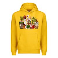 Lemon western santa cowboy coffe cups christmas Premium Hoodie - CowGirlArtShop