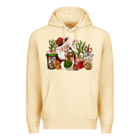 Pina Colada western santa cowboy coffe cups christmas Premium Hoodie - CowGirlArtShop