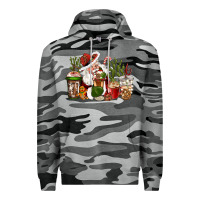 Slate Camo western santa cowboy coffe cups christmas Premium Hoodie - CowGirlArtShop