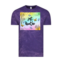 Cloud Purple just breathe Vintage Tee - MaliasSmallBusiness