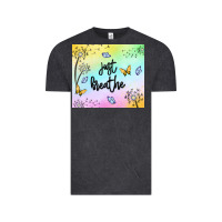 Vintage Black just breathe Vintage Tee - MaliasSmallBusiness