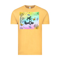 Vintage Mustard just breathe Vintage Tee - MaliasSmallBusiness