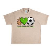 French Oak peace love soccer Urban Heavy Tee - AdoDesignShop