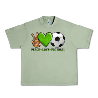 Oil Green peace love soccer Urban Heavy Tee - AdoDesignShop