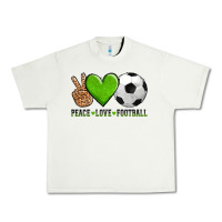Pistachio peace love soccer Urban Heavy Tee - AdoDesignShop
