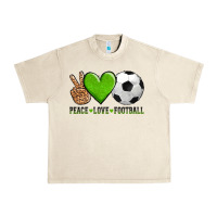 Sandshell peace love soccer Urban Heavy Tee - AdoDesignShop