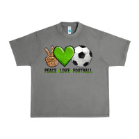 Peace Love Soccer Urban Heavy Tee | Teevron