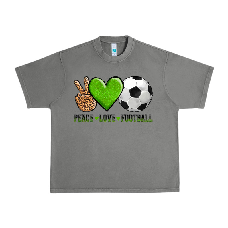 Peace Love Soccer Urban Heavy Tee by AdoDesignShop | Teevron