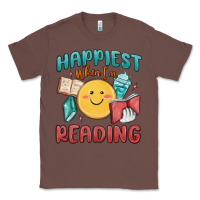 Chestnut happiest when i'm reading Classic Tee - MaliasSmallBusiness