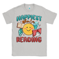 Moon Dust happiest when i'm reading Classic Tee - MaliasSmallBusiness