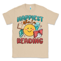 Mushroom happiest when i'm reading Classic Tee - MaliasSmallBusiness