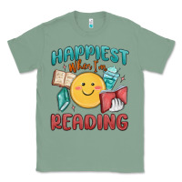 Sage happiest when i'm reading Classic Tee - MaliasSmallBusiness