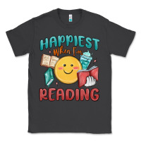 Smoke happiest when i'm reading Classic Tee - MaliasSmallBusiness