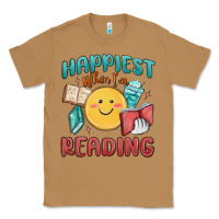 Toasted Coconut happiest when i'm reading Classic Tee - MaliasSmallBusiness