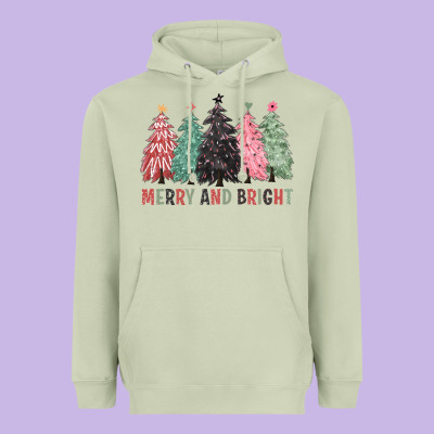 Merry And Bright Heavyweight Hoodie Designed By Cowgirlartshop