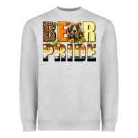 Heather Grey Western Bear Pride LGBTQ+ Heavyweight Sweatshirt - BundleAndBundleShop