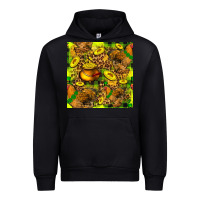 Black St. Patrick's Chicken With Pot Of Gold Urban Hoodie - FaDigitalArtStudio
