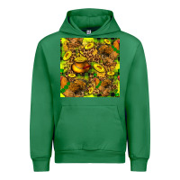 Emerald St. Patrick's Chicken With Pot Of Gold Urban Hoodie - FaDigitalArtStudio