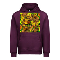 Mauve Wine St. Patrick's Chicken With Pot Of Gold Urban Hoodie - FaDigitalArtStudio