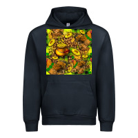 Navy St. Patrick's Chicken With Pot Of Gold Urban Hoodie - FaDigitalArtStudio