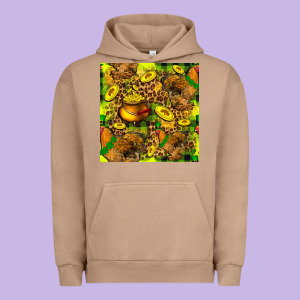 St. Patrick's Chicken With Pot Of Gold Urban Hoodie Designed By Fadigitalartstudio
