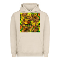 Pigment French Oak St. Patrick's Chicken With Pot Of Gold Urban Hoodie - FaDigitalArtStudio