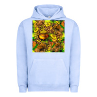 Pigment Grape Ice St. Patrick's Chicken With Pot Of Gold Urban Hoodie - FaDigitalArtStudio