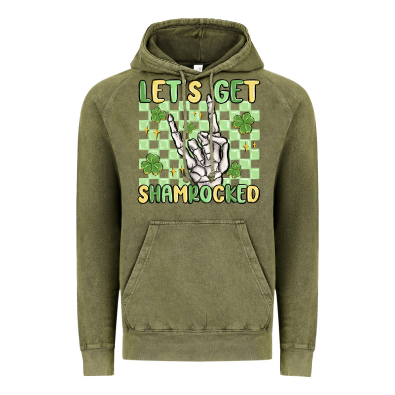 Let's Get Shamrocked Vintage Hoodie by MaliasSmallBusiness | Teevron