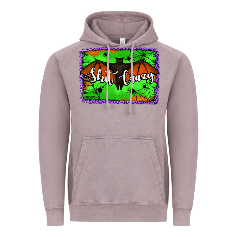 Bat Shit Crazy With Background Vintage Hoodie by Jasminsmagicworld | Teevron