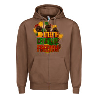 Chestnut juneteenth celebrate freedom Zipper Hoodie - NancyCooperArtShop