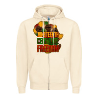 Sandshell juneteenth celebrate freedom Zipper Hoodie - NancyCooperArtShop