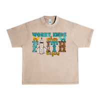 Worry Ends When Faith Begins Urban Heavy Tee | Teevron