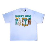 Grape Ice worry ends when faith begins Urban Heavy Tee - NancyCooperArtShop