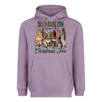 Lavender rockin around the christmas tree Heavyweight Hoodie - CowGirlArtShop