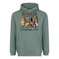 Sage rockin around the christmas tree Heavyweight Hoodie - CowGirlArtShop