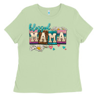 Matcha daisy blessed mama Ladies Tee - AdoDesignShop