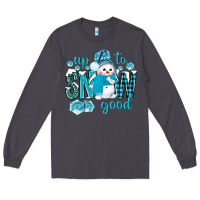Smoke up to snow good and cute snowman Long Sleeve Tee - BundleAndBundleShop