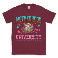Burgundy motherhood university with coffee Classic Tee - NancyCooperArtShop