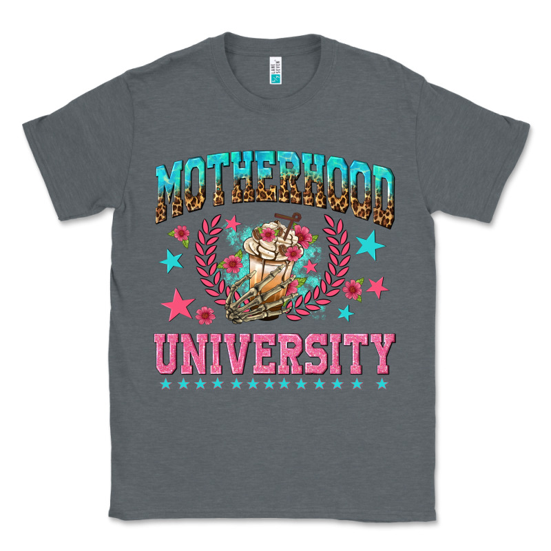 Motherhood University With Coffee Classic Tee by NancyCooperArtShop | Teevron
