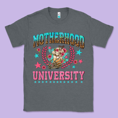 Motherhood University With Coffee Classic Tee Designed By Nancycooperartshop