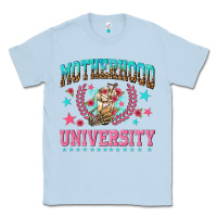 Dusty Blue motherhood university with coffee Classic Tee - NancyCooperArtShop